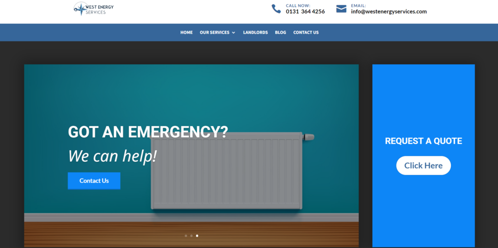 west energy services homepage